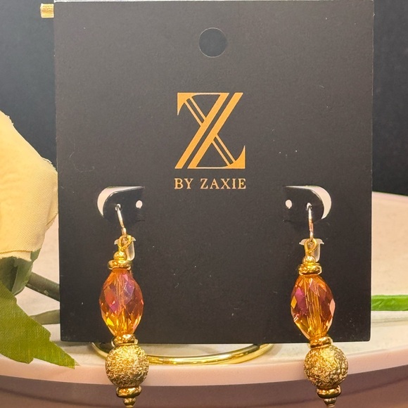 Z by Zaxie Stunning Multi Colored Faceted Stone Fish Hook Drop Earrings - Picture 10 of 15